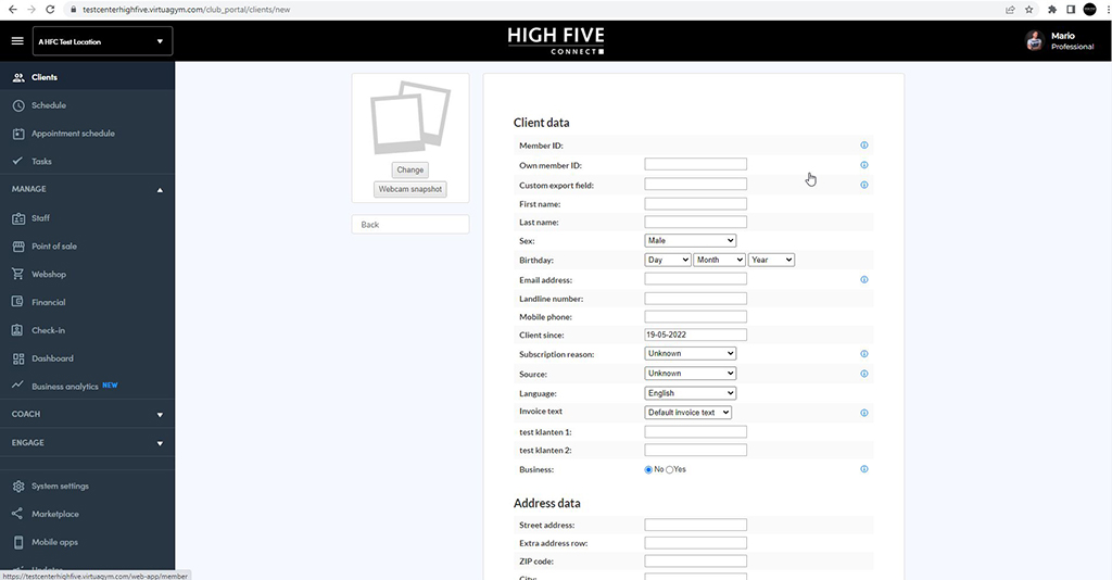 Creating an account and assigning a product